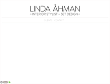 Tablet Screenshot of lindaahman.se